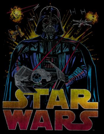 Boy's Star Wars: A New Hope Darth Vader Dogfight Pullover Hoodie alternate image