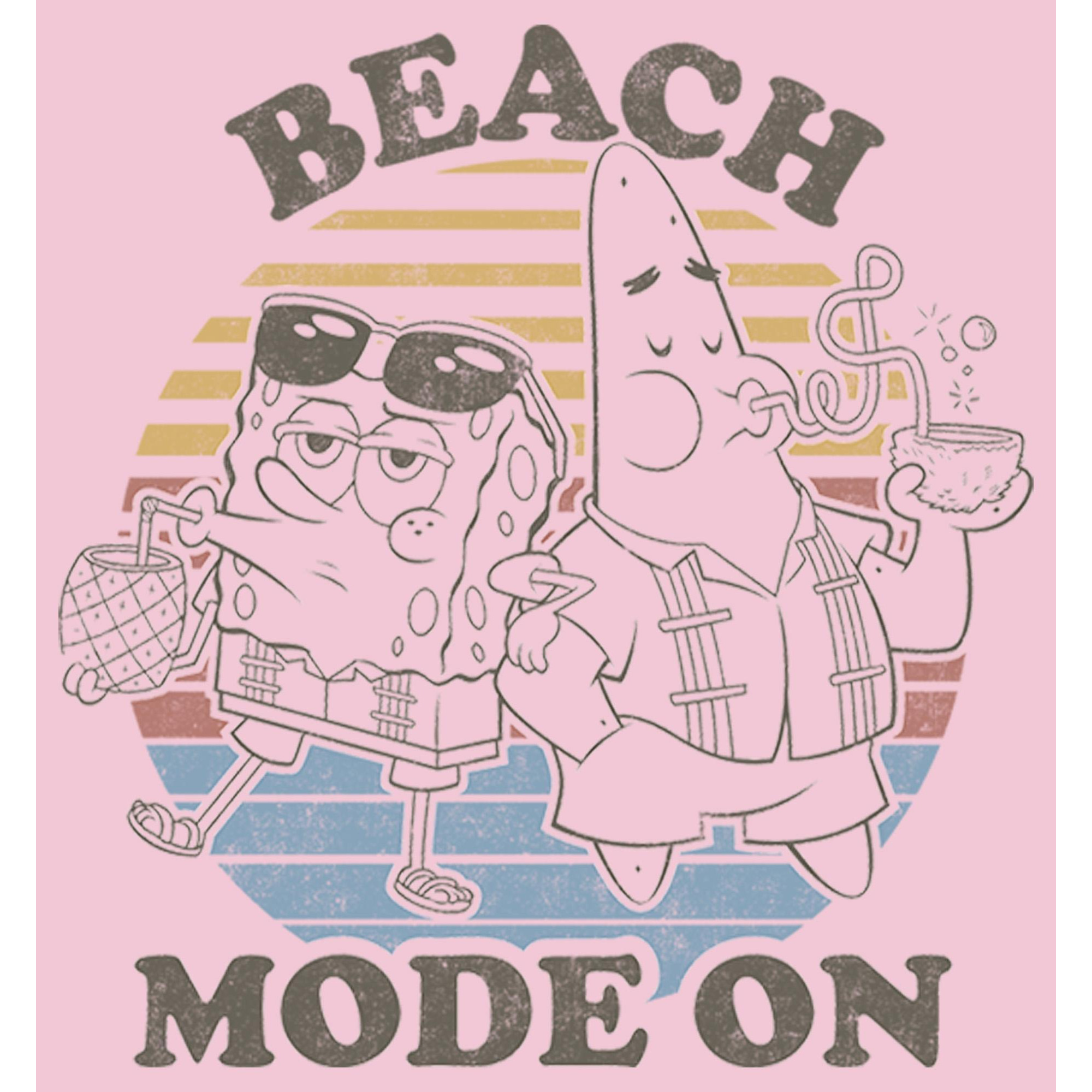Girl's SpongeBob SquarePants Beach Mode On Graphic T-Shirt alternate image