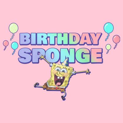 Girl's SpongeBob SquarePants Birthday Sponge Graphic T-Shirt alternate image