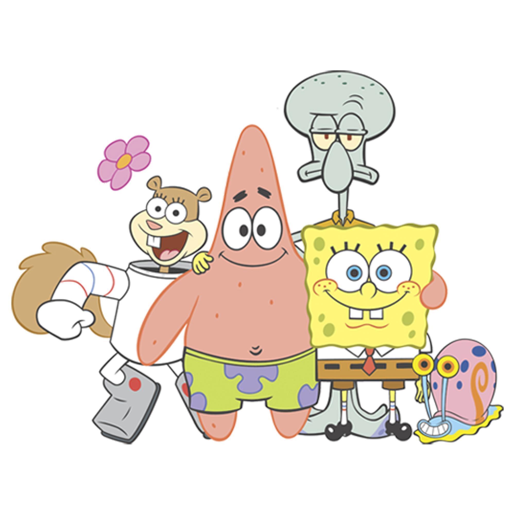Girl's SpongeBob SquarePants Squad Friends Graphic T-Shirt alternate image
