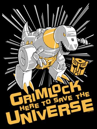 Boy's Transformers Grimlock Saves the Universe Graphic T-Shirt alternate image