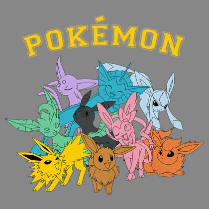 Boy's Pokemon Eeveelutions Performance T-Shirt alternate image