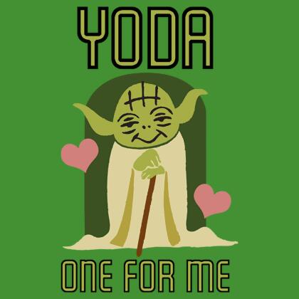 Boy's Star Wars Valentine's Day Yoda One for Me Graphic T-Shirt alternate image