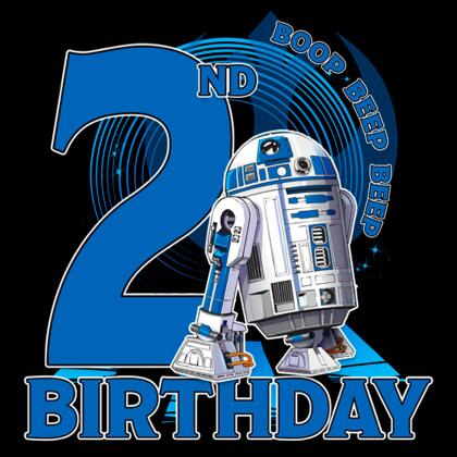 Toddler's Star Wars 2nd Birthday With R2-D2 Graphic T-Shirt alternate image