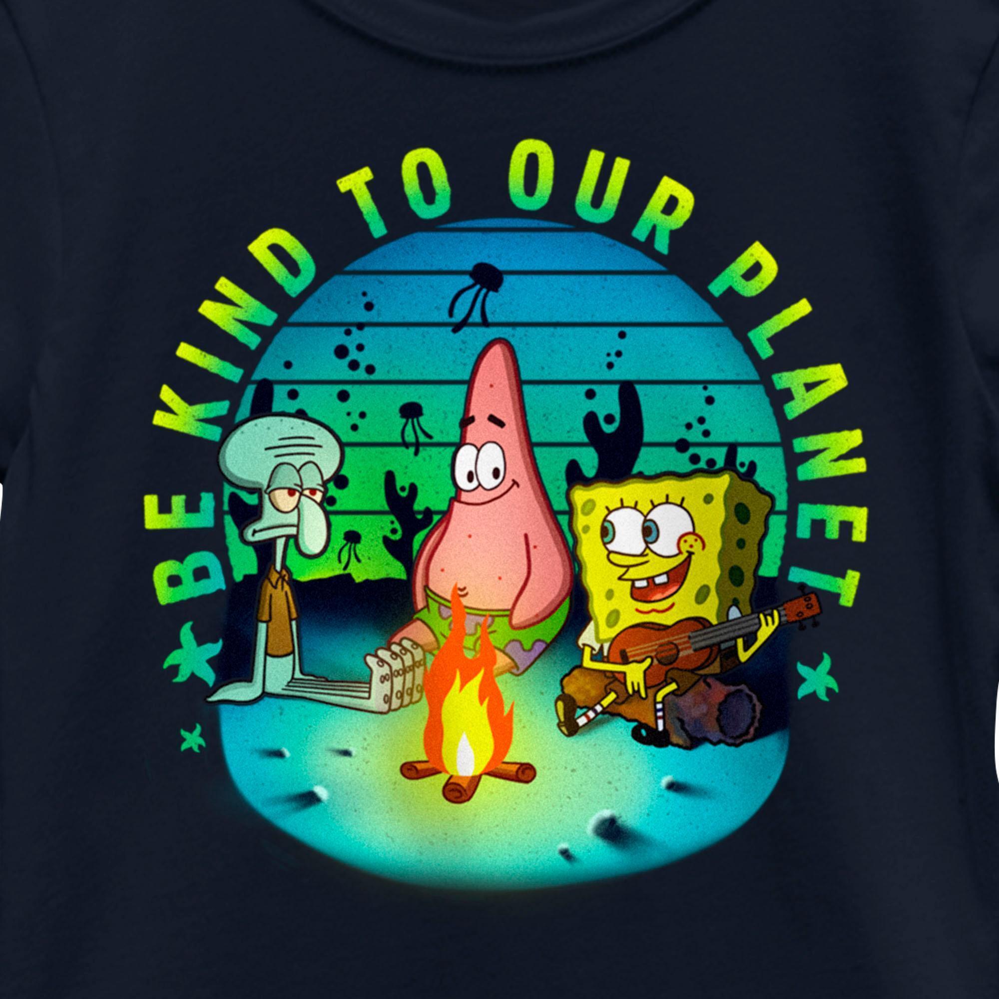 Girl's SpongeBob SquarePants Be Kind to Our Planet Graphic T-Shirt alternate image