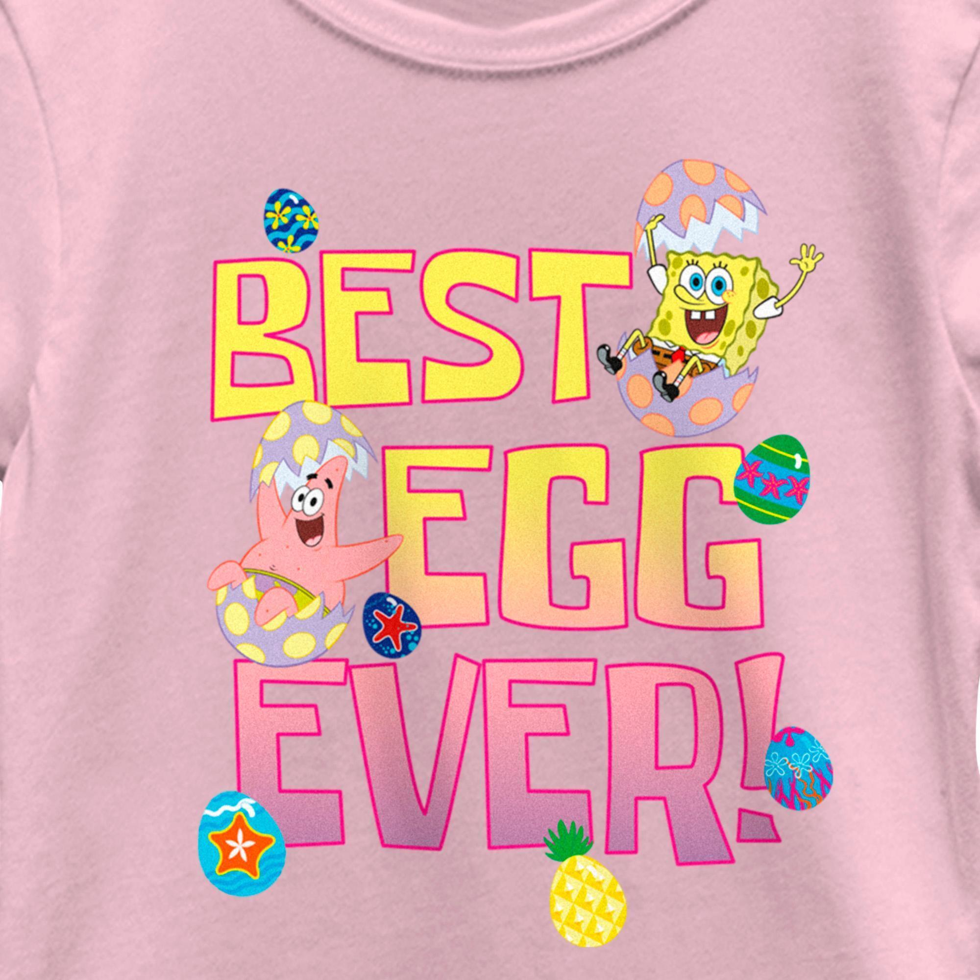 Girl's SpongeBob SquarePants Easter Best Egg Ever Friends Graphic T-Shirt alternate image