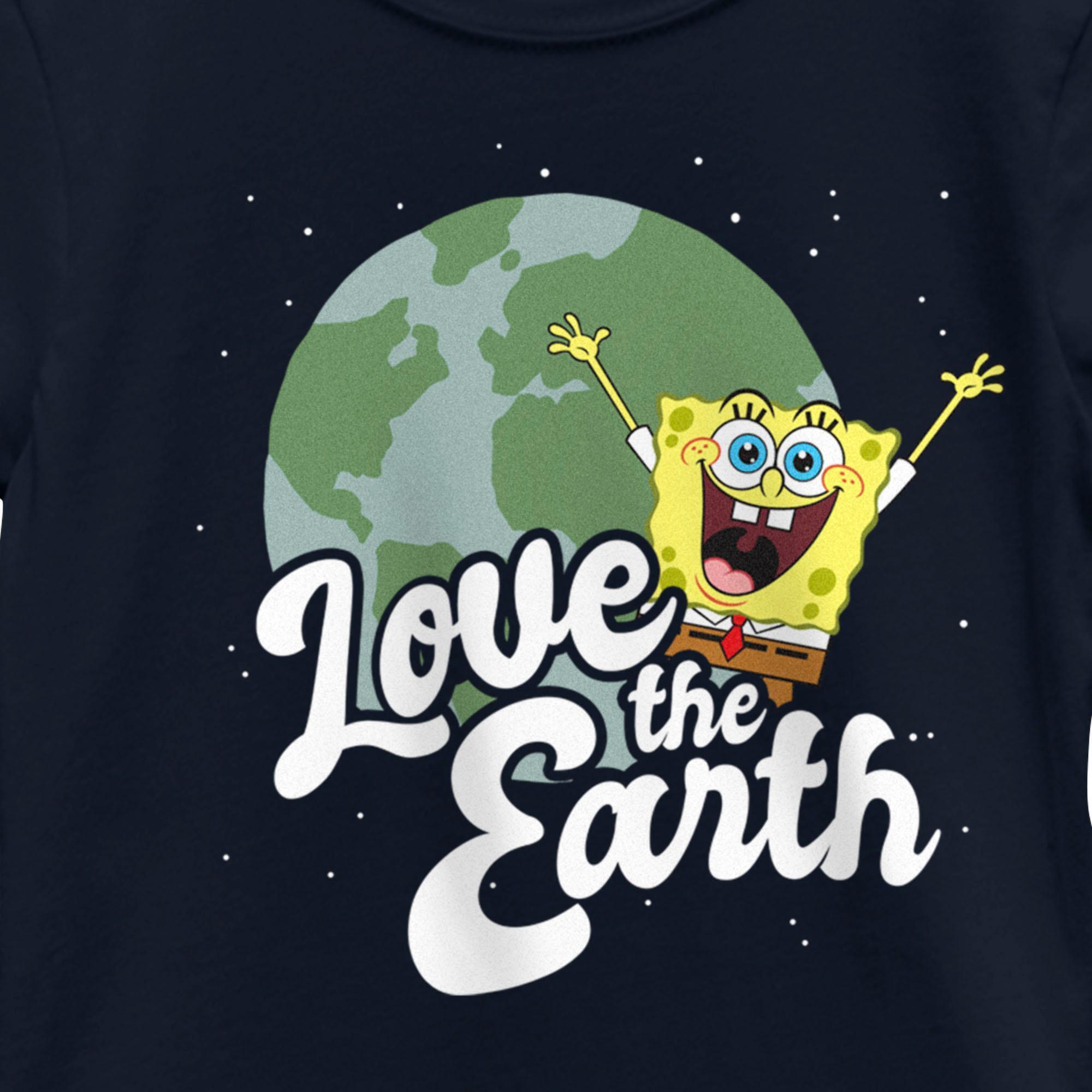 Girl's SpongeBob SquarePants Love the Earth Graphic T-Shirt alternate image