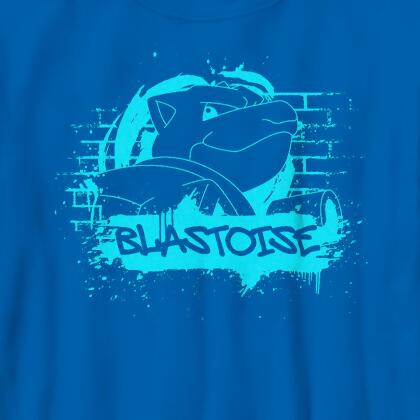Boy's Pokemon Blastoise Paint Splatter Graphic T-Shirt alternate image
