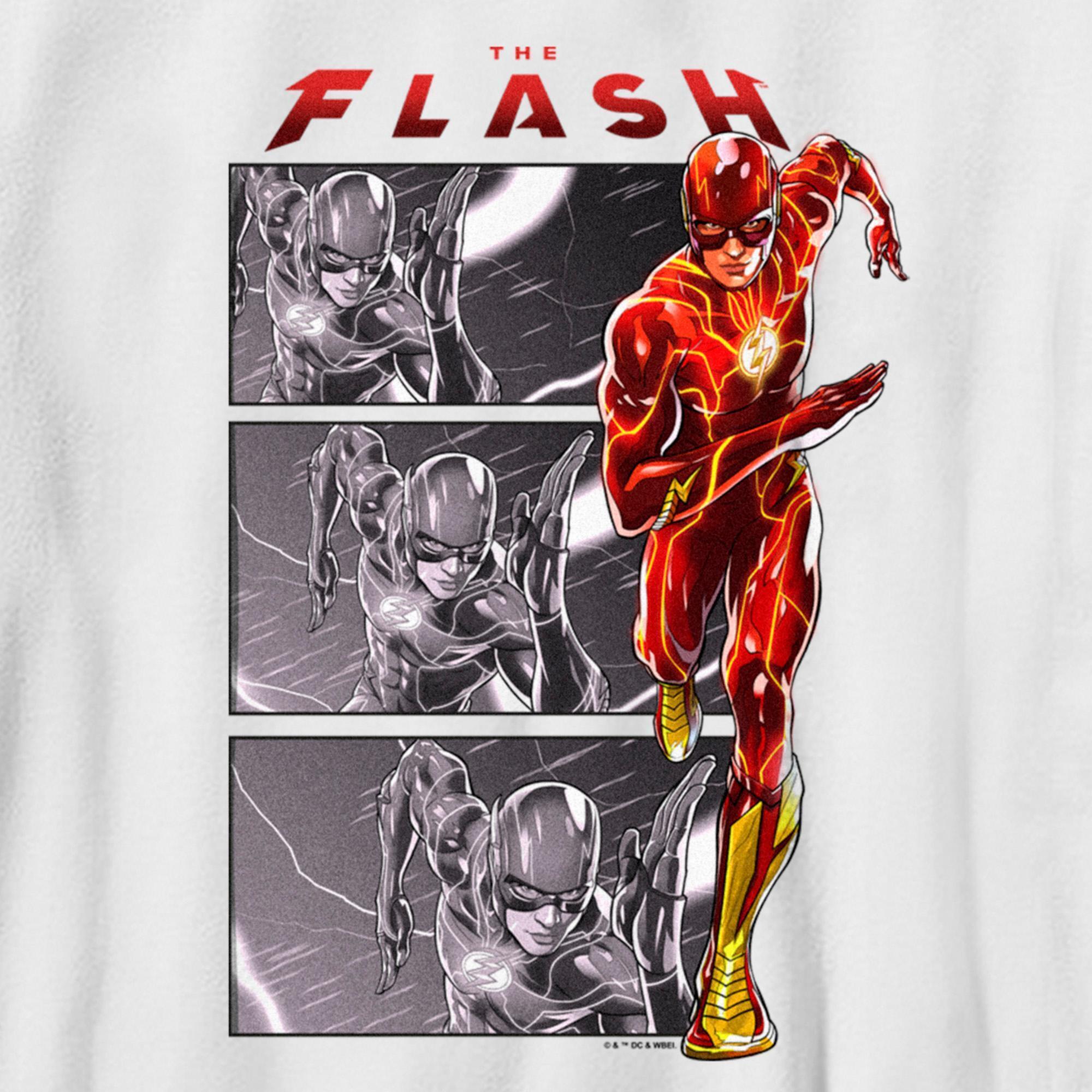 Boy's The Flash Speedster comics Book Panels Graphic T-Shirt alternate image