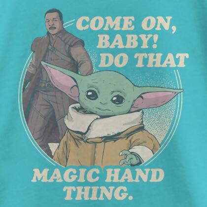 Girl's Star Wars: The Mandalorian Come on Baby Do That Magic Hand Thing Graphic T-Shirt alternate image