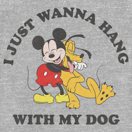 Toddler's Mickey & Friends I Just Wanna Hang With My Dog Graphic T-Shirt alternate image