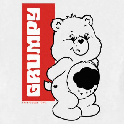 Toddler's Care Bears Grumpy Bear Name Tag Graphic T-Shirt alternate image