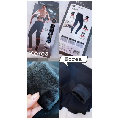 韓國KR男版內刷羊毛九分褲 