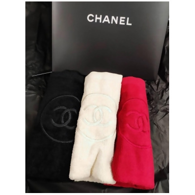 Chanel香奈兒 限量三件毛巾組 方巾組 禮盒組 