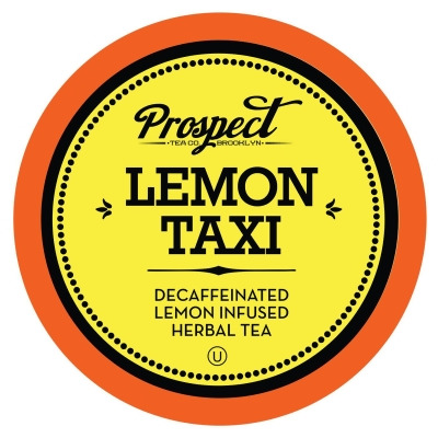 Prospect Tea Decaffeinated Lemon Taxi Herbal Tea Pods for Keurig K-Cup Makers, 40 Count 