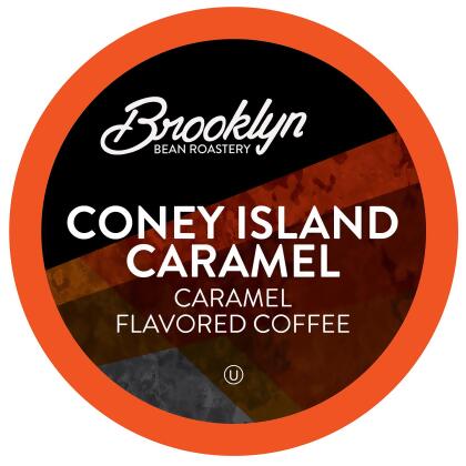 Brooklyn Beans Coney Island Caramel Coffee Pods for Keurig K-Cups Brewer, 40 count 