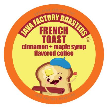 Java Factory French Toast Flavored Coffee for Keurig K Cup Brewers, 40 Count 