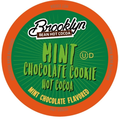 Brooklyn Bean Roastery Mint Chocolate Cookie Single-Cup Hot Cocoa for Keuirg K-Cup Brewers, 40 Count 