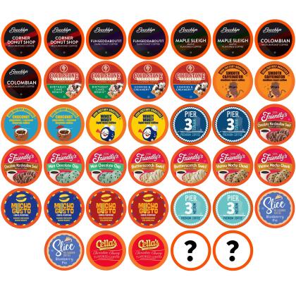 Two Rivers Coffee Mega Coffee Pods, Compatible with 2.0 Keurig K Cup Brewers, Coffee Lovers Variety Pack, 40 Count 