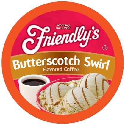 Friendly's Coffee Pods for Keurig K-Cups Brewer Butterscotch Swirl 40 Count 
