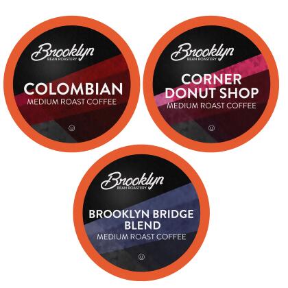 Brooklyn Bean Roastery, Medium Roasts Coffee Pods, Keurig 2.0 K-Cup Compatible, Bold Variety Pack, 40 Count 