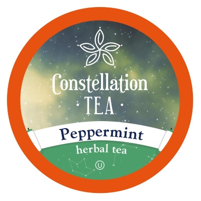 Constellation Tea Peppermint Herbal Tea Pods Compatible with K Cup Brewers Including 2.0, 40 Count 