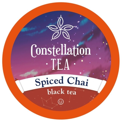 Constellation Tea Spiced Chai Black Tea Pods Compatible with K Cup Brewers Including 2.0, 40 Count 