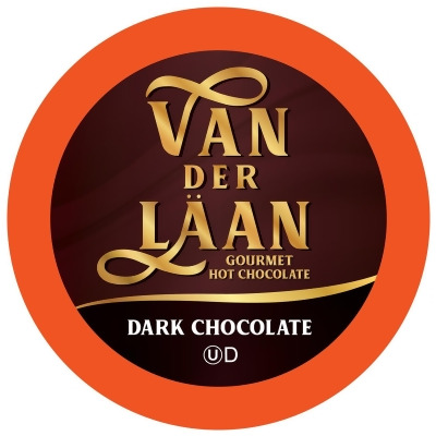 Van Der Laan Chocolate Hot Cocoa Pods, Dark Chocolate Gourmet Dutch Chocolate Compatible with K Cup Brewers Including 2.0, 40 Count 