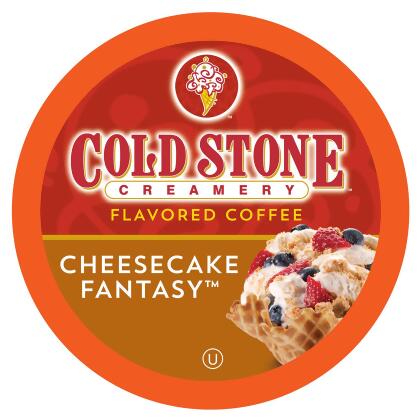 Cold Stone Creamery Ice Cream Flavored Coffee Pods, Cheesecake Fantasy, Compatible with K Cup Brewers Including 2.0, 40 Count 
