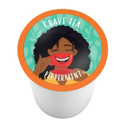 Crave Beverages Peppermint for Tea Pods, Keurig KCup 2.0 compatible, 100 count 