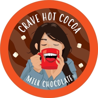 Crave Beverages Hot Chocolate Pods for K-Cup Brewers, Milk Chocolate, 40 Count 