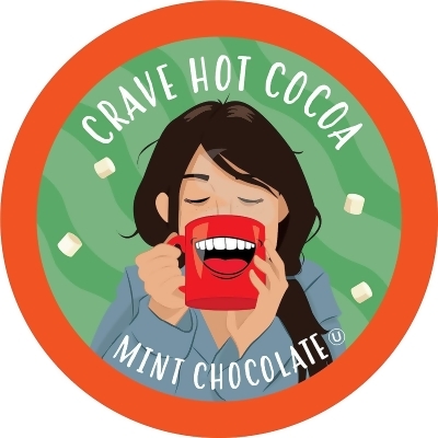 Crave Beverages Hot Chocolate Pods for K-Cup Brewers, Mint Chocolate, 40 Count 