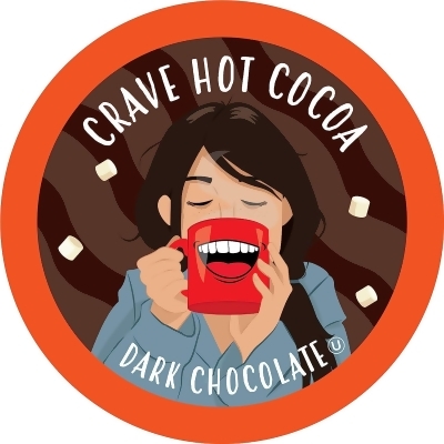 Crave Beverages Hot Chocolate Pods for K-Cup Brewers, Dark Chocolate, 40 Count 