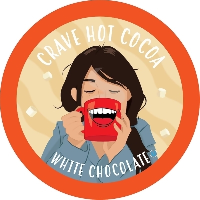 Crave Beverages Hot Chocolate Pods for K-Cup Brewers, White Chocolate, 40 Count 