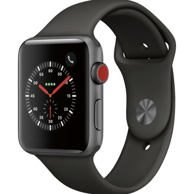 Apple Watch 3 (GPS + Cellular) 42mm Space Gray Aluminum Gray Sport Band - Open Box 
