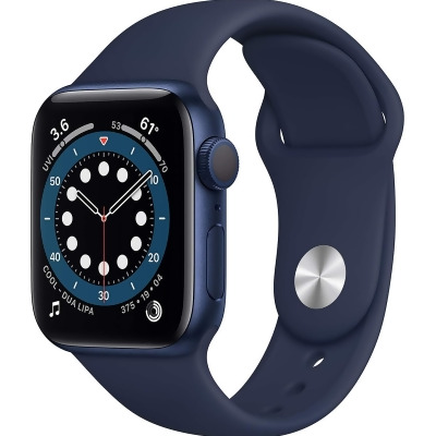 Apple Watch Series 6 GPS 40mm BLUE Aluminum Case with Deep Navy MG143LL/A - Open Box 