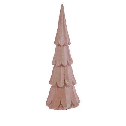 AUGUST & LEO GLITTER XMAS TREE - LIGHT PINK 