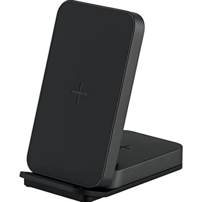 Ubio Labs 2-in-1 Wireless Charging Stand - Black AWC1109 - Open Box 