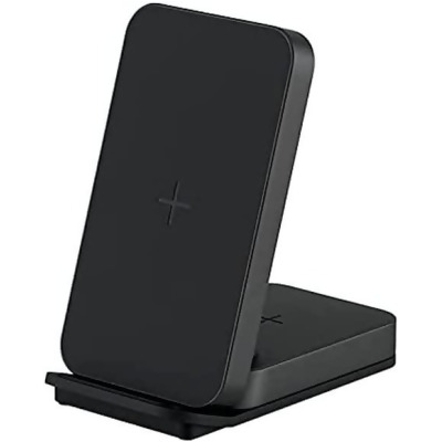 UbioLabs 2-in-1 Wireless Qi-Certified Charging Stand Phones AWC1109ABV - Black - Open Box 