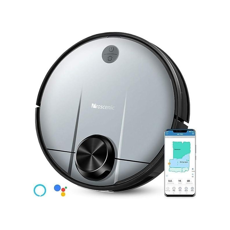 Proscenic M6 Pro Wi-Fi Connected Robot Vacuum Cleaner and Mop, Alexa & Google Home & App Control, Lidar Navigation, Robotic Vacuum with Mapping, 2600