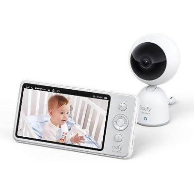 Eufy Baby Video Audio Baby Monitor 720P 5” Display 2-Way Audio T83211D1 - WHITE - Open Box 