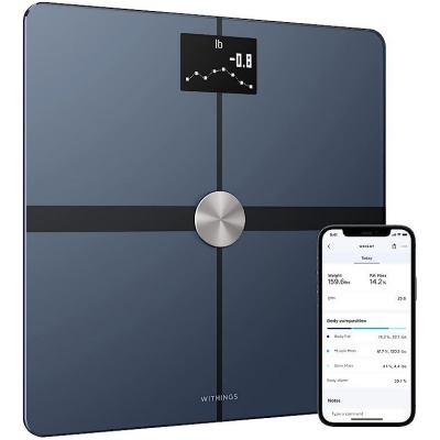 Withings Body+ Smart WBS05 Wi-Fi bathroom scale for Body Weight - BLACK - Open Box 