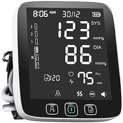 LAZLE Blood Pressure Monitor Automatic Upper Arm Machine JPD-HA101 - White - Open Box 