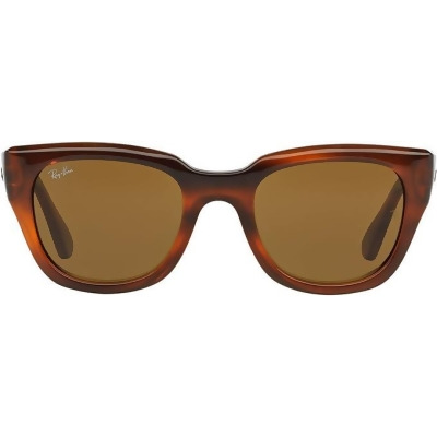 Ray-Ban Women's RB4178 Square Sunglasses Dark Brown Lens Havana Frame - Open Box 
