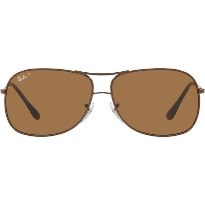 Ray-Ban Metal Aviator Sunglasses FRAME RB3267 - Polished Brown LENSES Brown - Open Box 