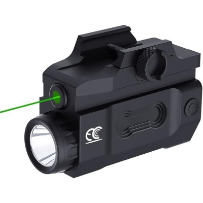 MCCC Laser Light Combo Picatinny & Weaver Rail Mounted for Pistols - BLACK/GREEN - Open Box 