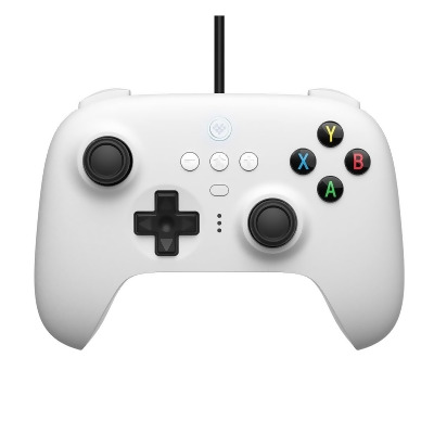 8Bitdo Ultimate Wired Controller, USB Wired Controller - White - Open Box 