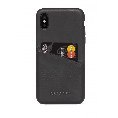Decoded Leather Snap-On Case for iPhone XS Max - Black - Open Box 