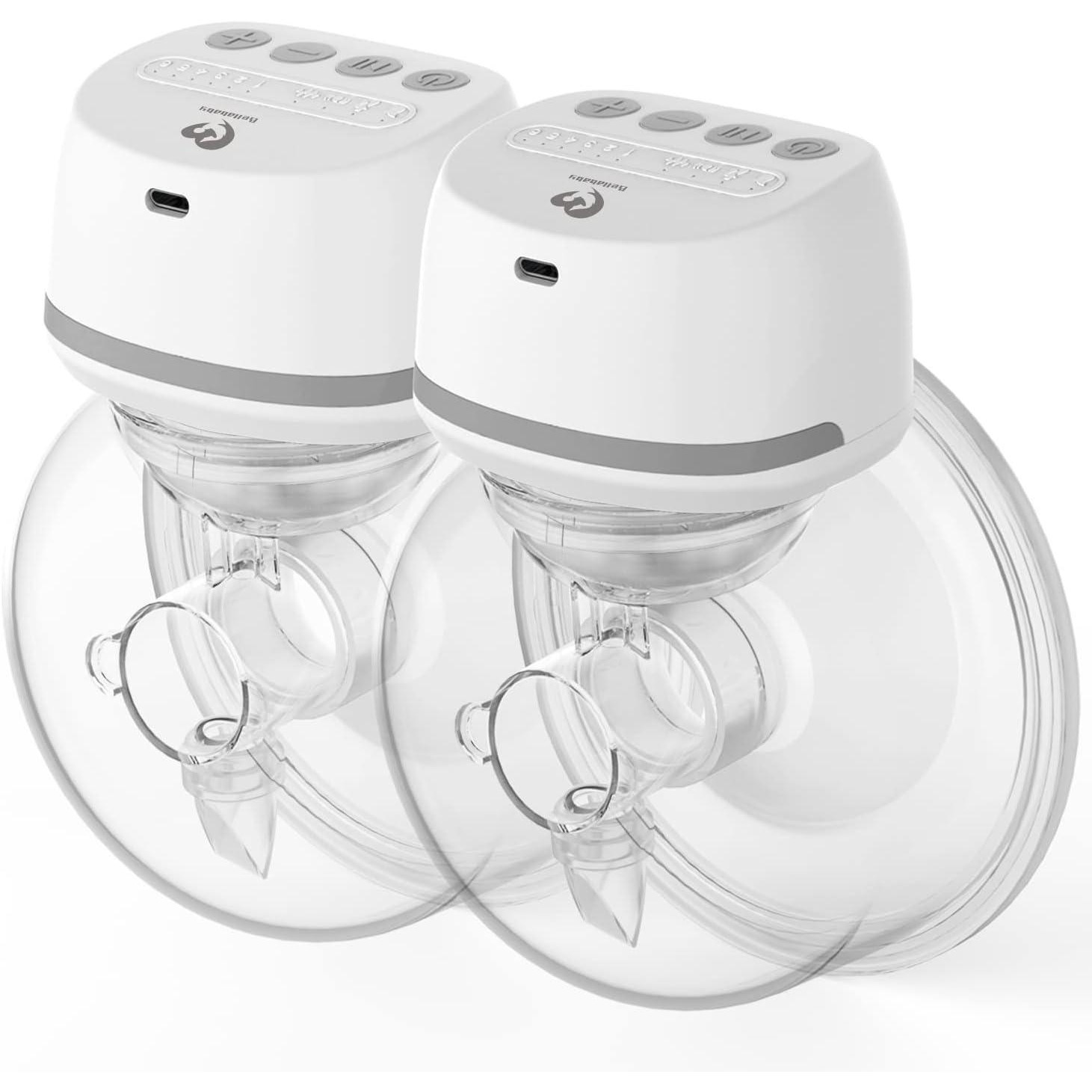Bellababy Wearable Breast Pumps Hands Free Low Noise 2PCS - Open Box