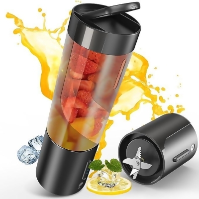 Owaylon Personal Size Blender for Shakes Smoothies 6 Ultra Sharp Blades - BLACK - Open Box 